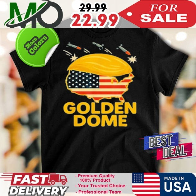 Donald Trump Golden Dome Hair Shield USA Graphic - Adult & Kids T-Shirts, Sweatshirts & Hoodies apparel design preview 1
