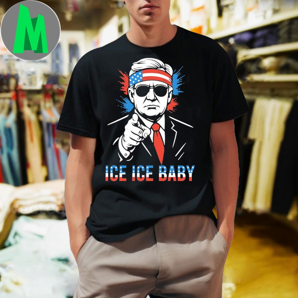 Donald Trump Ice Baby - Adult & Kids T-Shirts, Sweatshirts & Hoodies apparel design preview 1