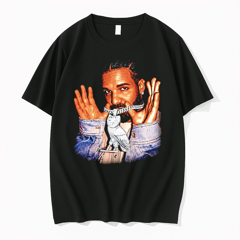 Official Drake Owl Pendant Hip Hop Rapper Jpg - Adult & Kids T-Shirts, Sweatshirts & Hoodies apparel design preview 1