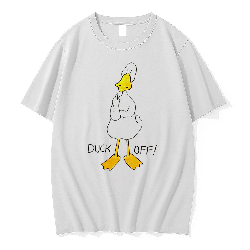 Official Duck Off Giving The Middle Finger Funny Jpg - Adult & Kids T-Shirts, Sweatshirts & Hoodies apparel design preview 1