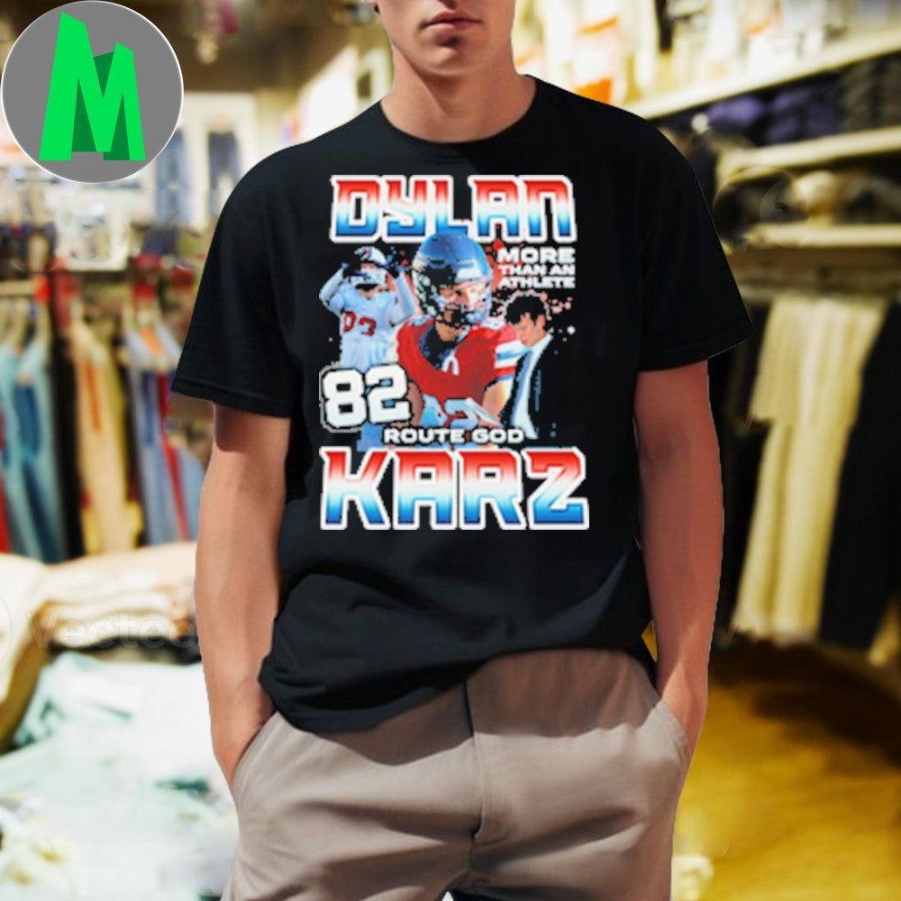 Dylan Karz #82 Route God Football Player Fan - Adult & Kids T-Shirts, Sweatshirts & Hoodies apparel design preview 1