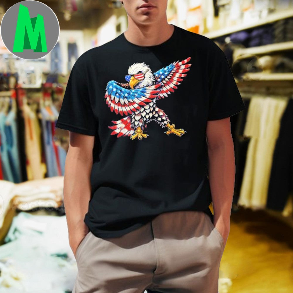 Eagle American Bald 4th of July - Adult & Kids T-Shirts, Sweatshirts & Hoodies apparel design preview 1
