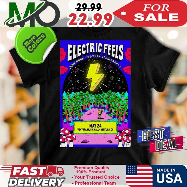 Electric Feels Indie Rock Electronic Dance Party - Adult & Kids T-Shirts, Sweatshirts & Hoodies apparel design preview 1