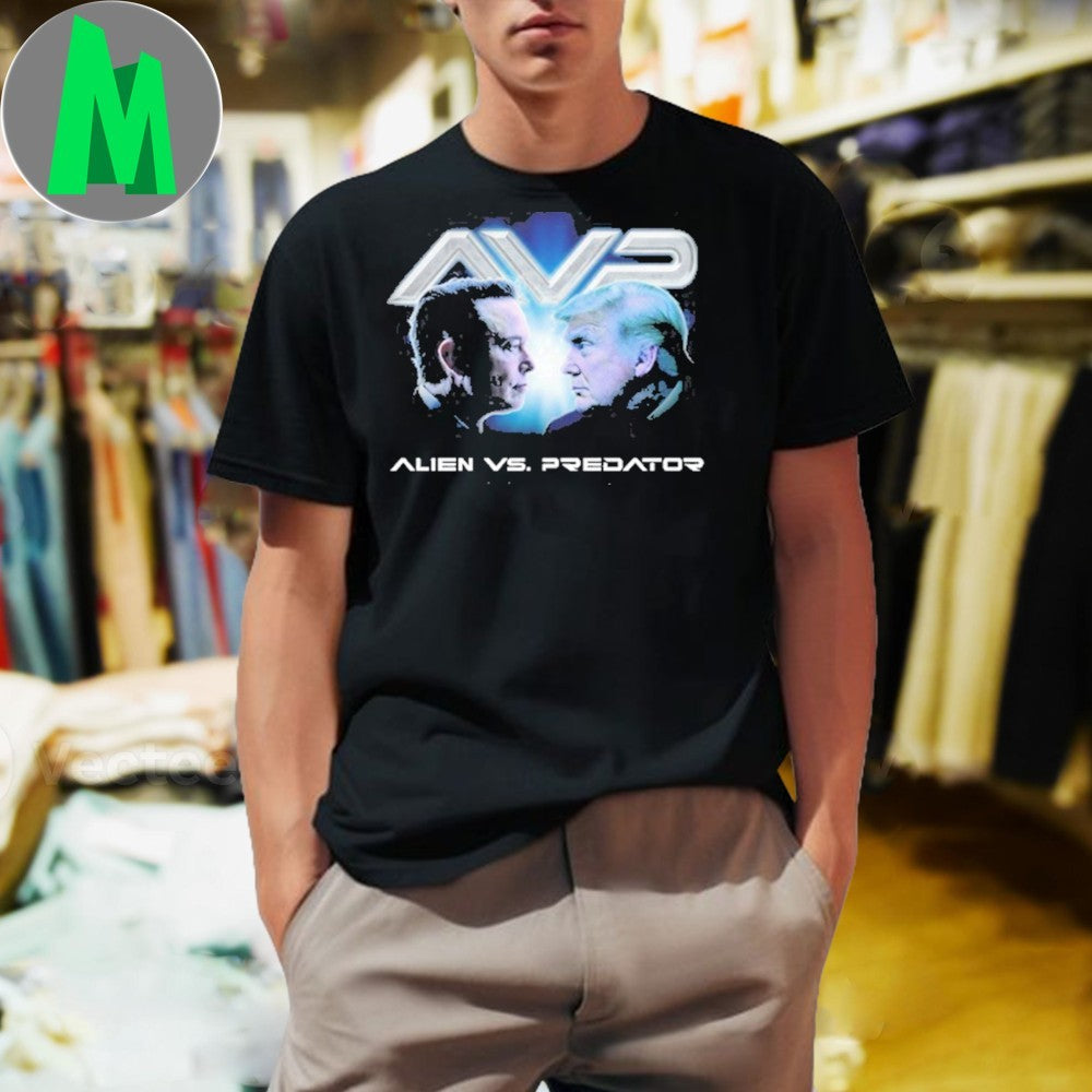 Elon Musk vs Donald Trump Alien Predator Assholes - Adult & Kids T-Shirts, Sweatshirts & Hoodies apparel design preview 1