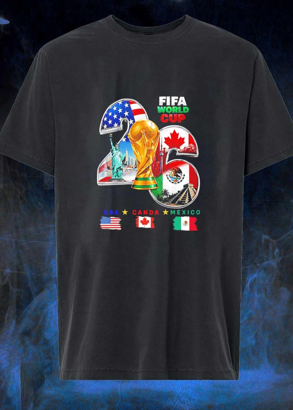 FIFA Merchandise 2026 World Cup USA Canada Mexico - Adult & Kids T-Shirts, Sweatshirts & Hoodies apparel design preview 1