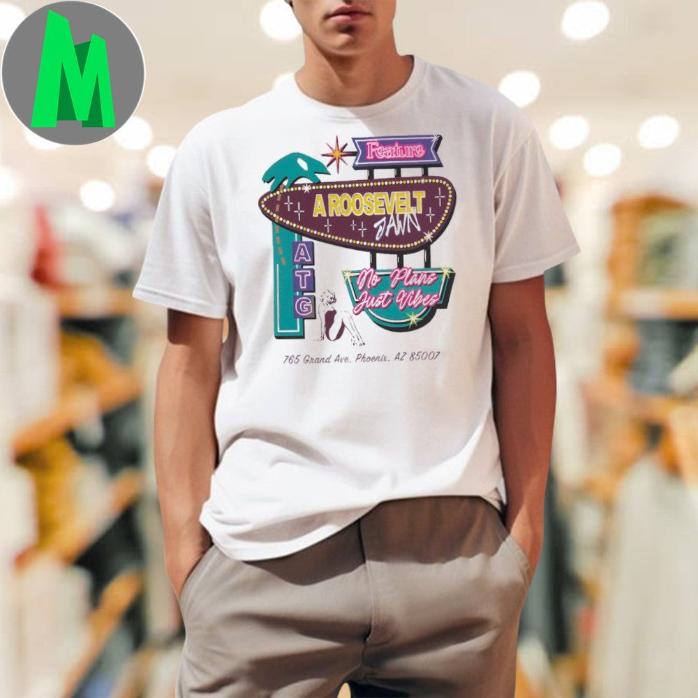 Feature A Roosevelt Jawn Motor Inn Vintage Neon Sign - Adult & Kids T-Shirts, Sweatshirts & Hoodies apparel design preview 1