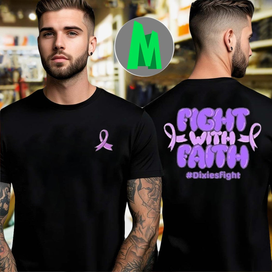 Fight With Faith #DixiesFight - Adult & Kids T-Shirts, Sweatshirts & Hoodies apparel design preview 1