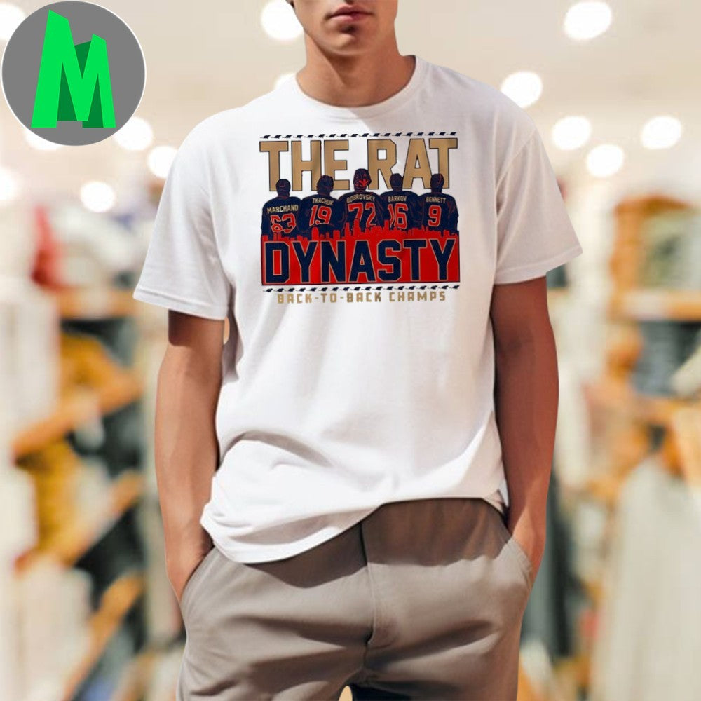 Florida Hockey The Rat Dynasty Back-To-Back Champs - Adult & Kids T-Shirts, Sweatshirts & Hoodies apparel design preview 1