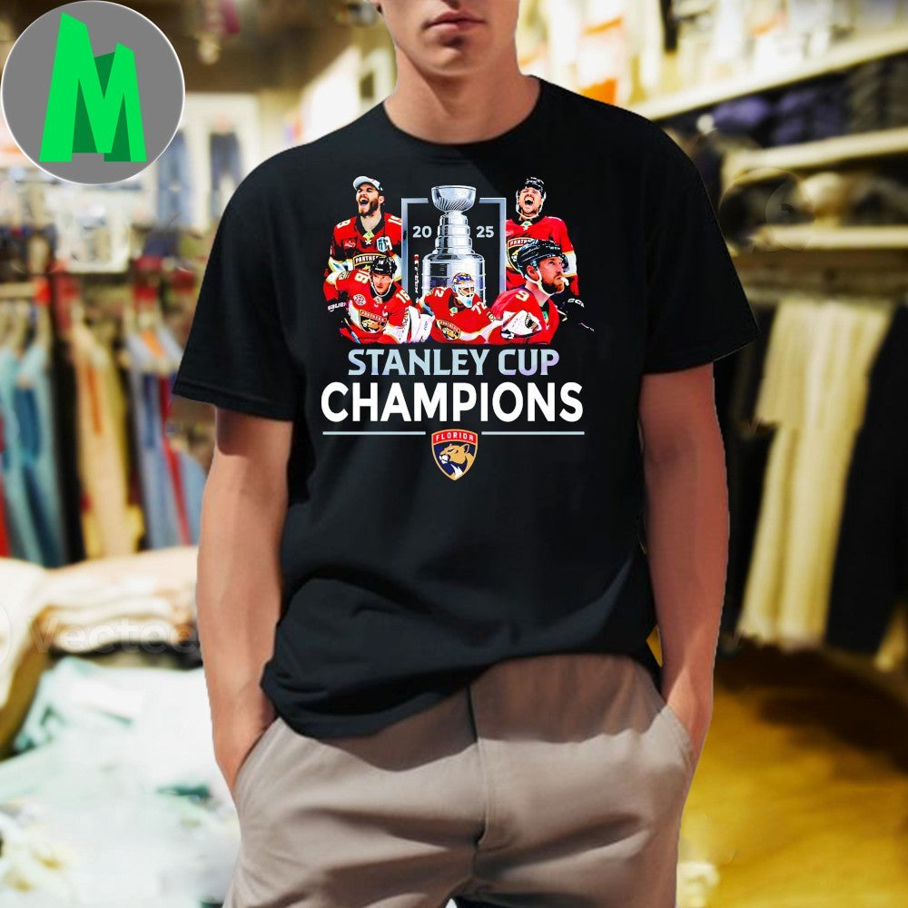 Florida Panthers Stanley Cup Champions 2025 Hockey - Adult & Kids T-Shirts, Sweatshirts & Hoodies apparel design preview 1