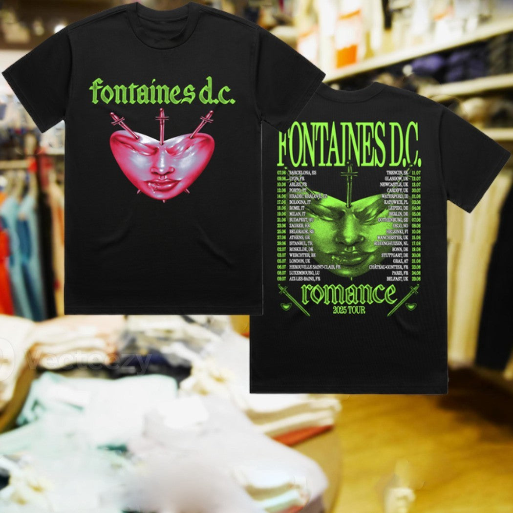 Fontaines D.C. Bleeding Heart Sword Graphic Band - Adult & Kids T-Shirts, Sweatshirts & Hoodies apparel design preview 1