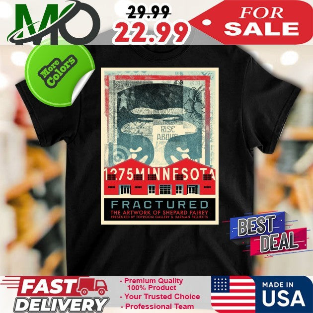 Fractured the artwork of shepard fairey presented by - Adult & Kids T-Shirts, Sweatshirts & Hoodies apparel design preview 1