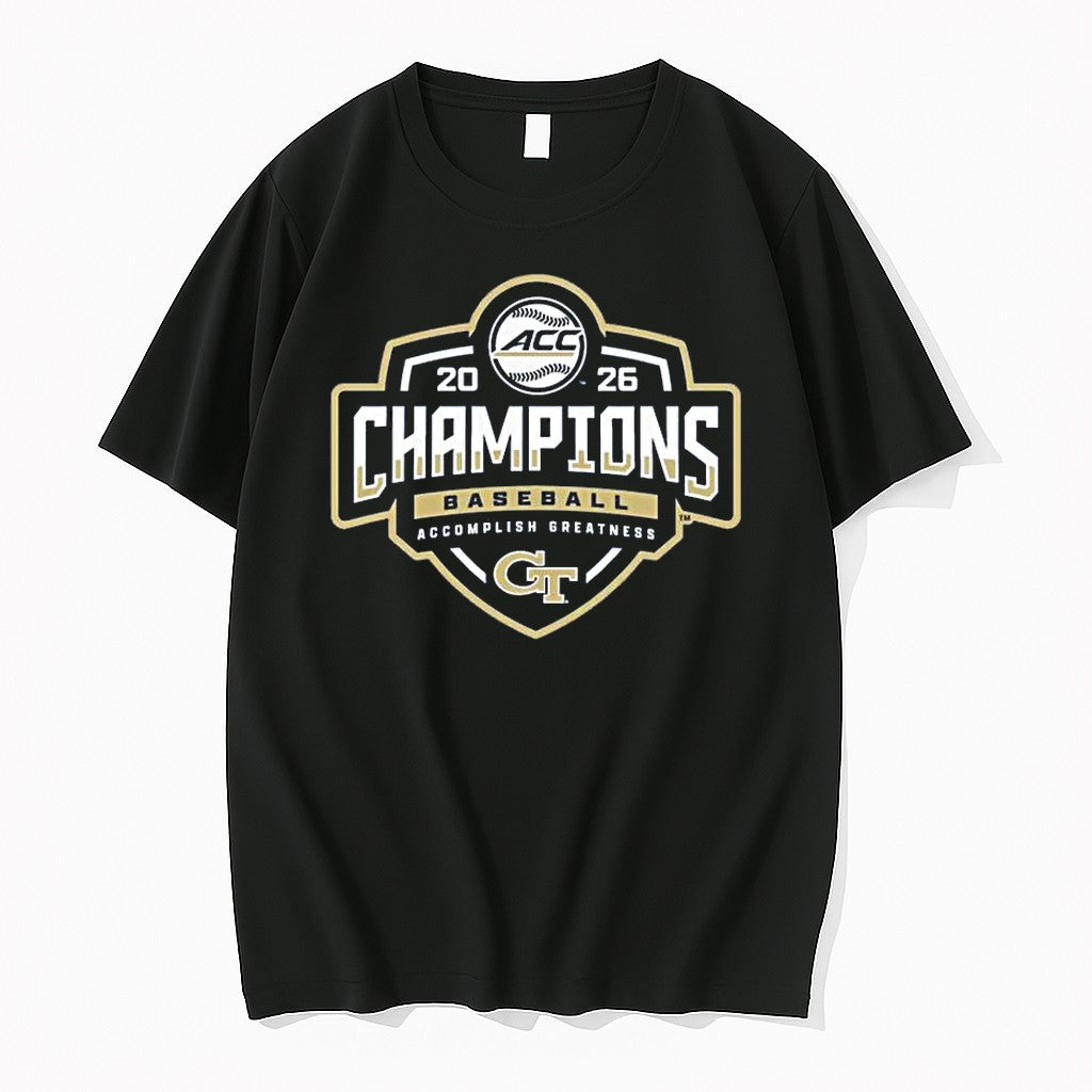 Official Georgia Tech Yellow Jackets 2026 Acc - Adult & Kids T-Shirts, Sweatshirts & Hoodies apparel design preview 1