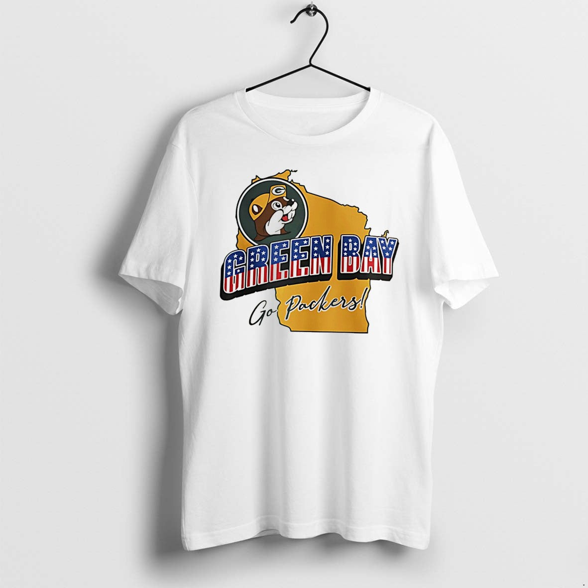 Official Green Bay Packers Buc Ees Go Patriotic - Adult & Kids T-Shirts, Sweatshirts & Hoodies apparel design preview 1