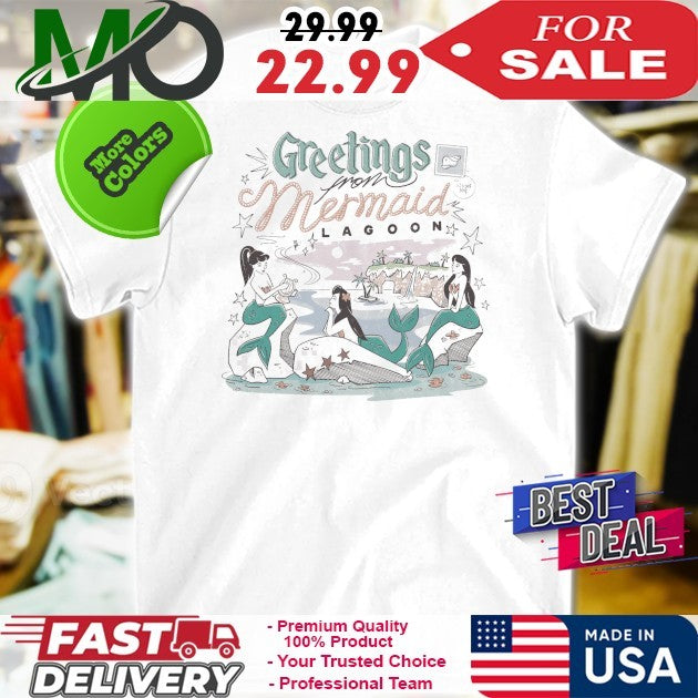 Greetings From Mermaid Lagoon - Adult & Kids T-Shirts, Sweatshirts & Hoodies apparel design preview 1