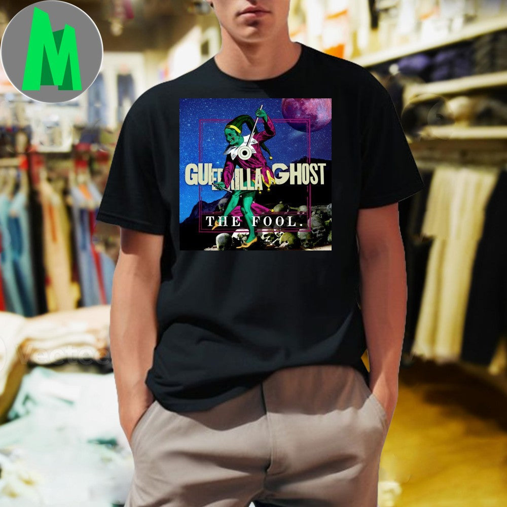 Guerrilla Ghost The Fool Jester Skull Graphic - Adult & Kids T-Shirts, Sweatshirts & Hoodies apparel design preview 1