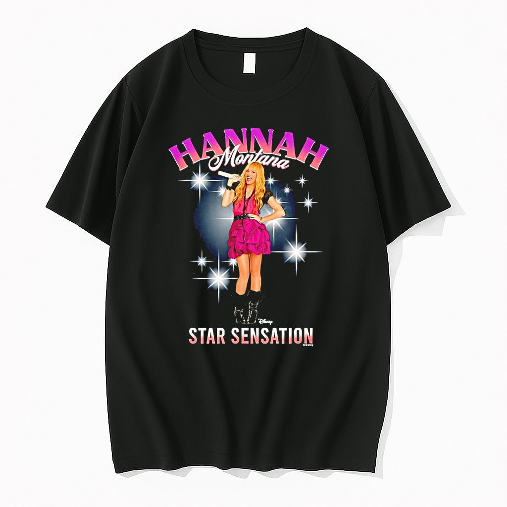 Official Hannah Montana Star Sensation Pop Jpg - Adult & Kids T-Shirts, Sweatshirts & Hoodies apparel design preview 1