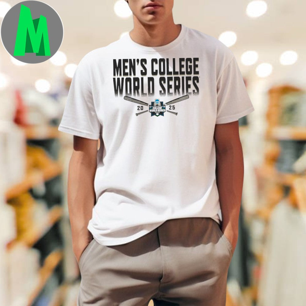 Heather Gray 2025 NCAA Mens College World Series - Adult & Kids T-Shirts, Sweatshirts & Hoodies apparel design preview 1