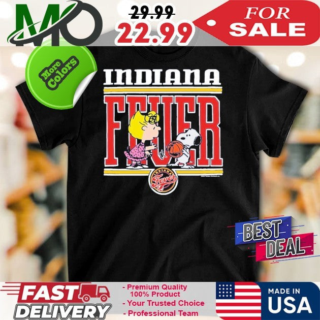 Homage Indiana Fever Navy Blue Peanuts Collection - Adult & Kids T-Shirts, Sweatshirts & Hoodies apparel design preview 1