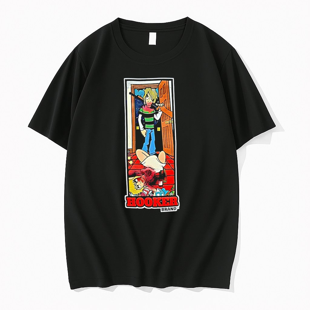 Official Hooker Brand Kurts Revenge Cartoon Jpg - Adult & Kids T-Shirts, Sweatshirts & Hoodies apparel design preview 1