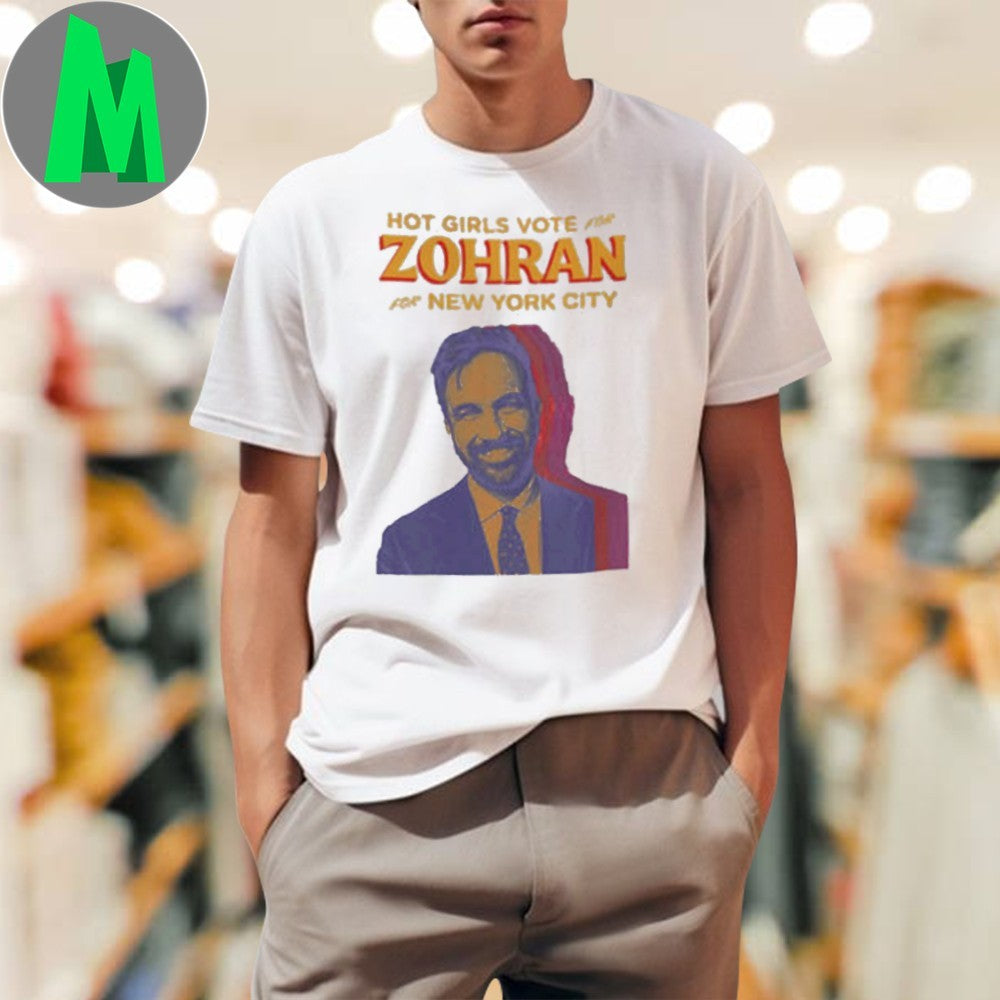 Girls Vote For Zohran NYC Mayor 2025 Campaign - Adult & Kids T-Shirts, Sweatshirts & Hoodies apparel design preview 1