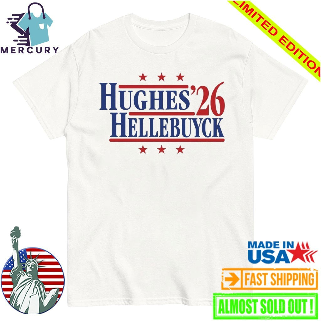 Hughes Hellebuyck '26 Team USA Retro Campaign - Adult & Kids T-Shirts, Sweatshirts & Hoodies apparel design preview 1