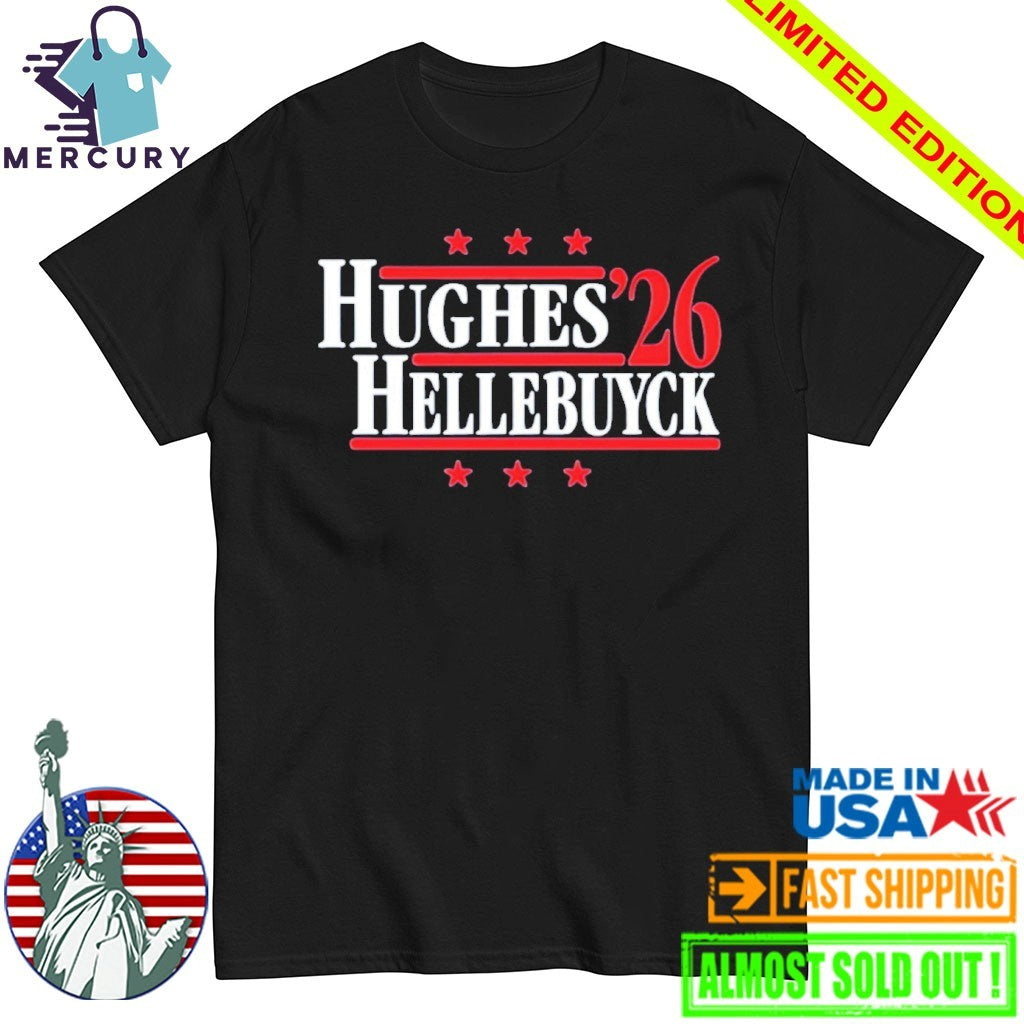 Hughes Hellebuyck '26Team USA Campaign - Adult & Kids T-Shirts, Sweatshirts & Hoodies apparel design preview 1