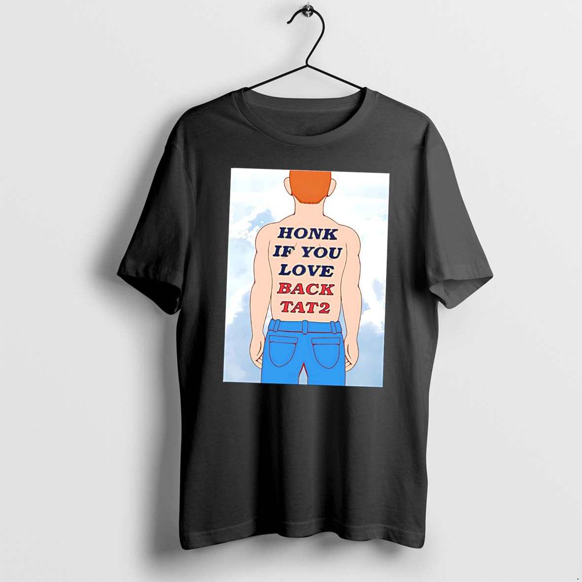 Official Human Honk If You Love Back Tat 2 Jpg - Adult & Kids T-Shirts, Sweatshirts & Hoodies apparel design preview 1