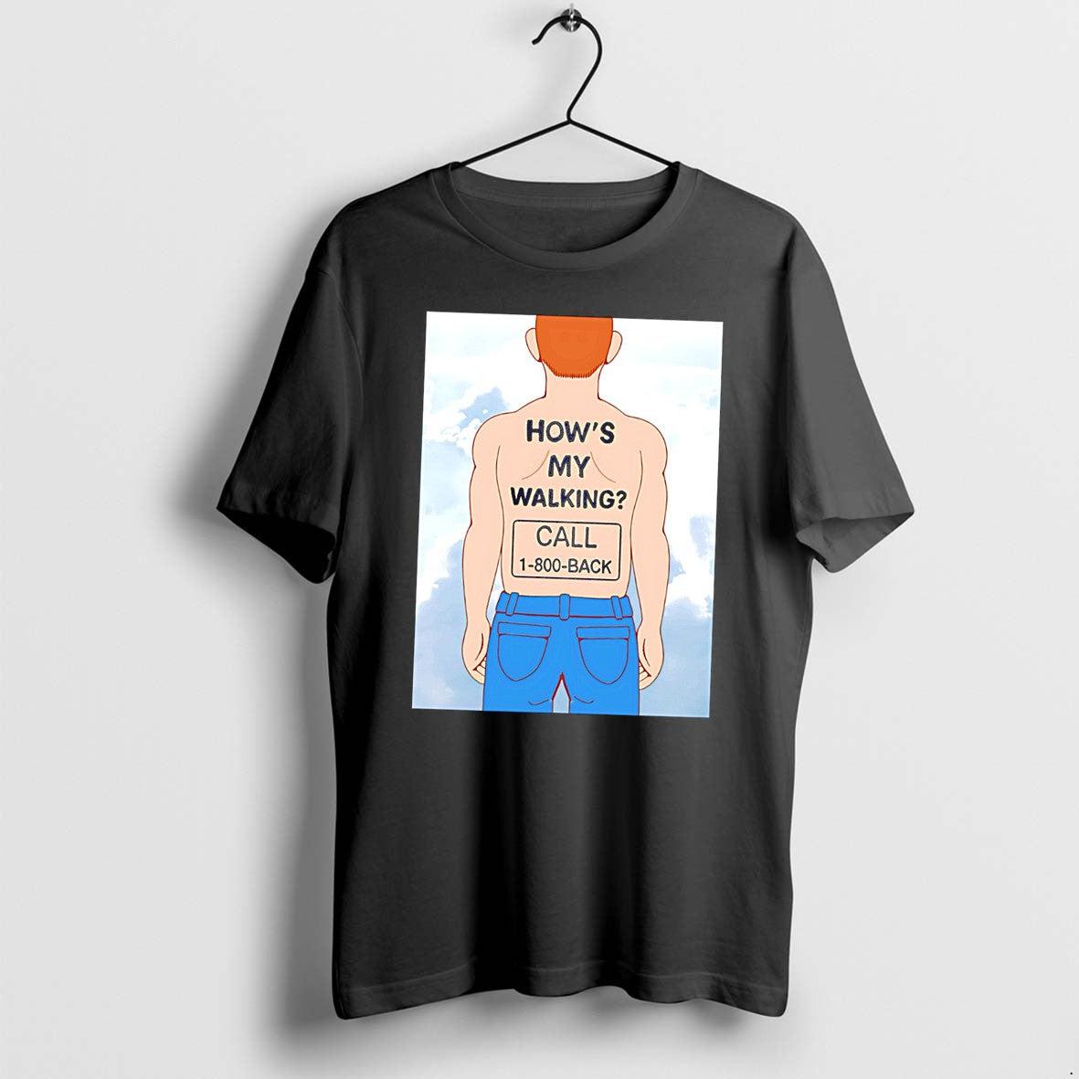 Official Human Hows My Walking Call 1 800 Back Jpg - Adult & Kids T-Shirts, Sweatshirts & Hoodies apparel design preview 1