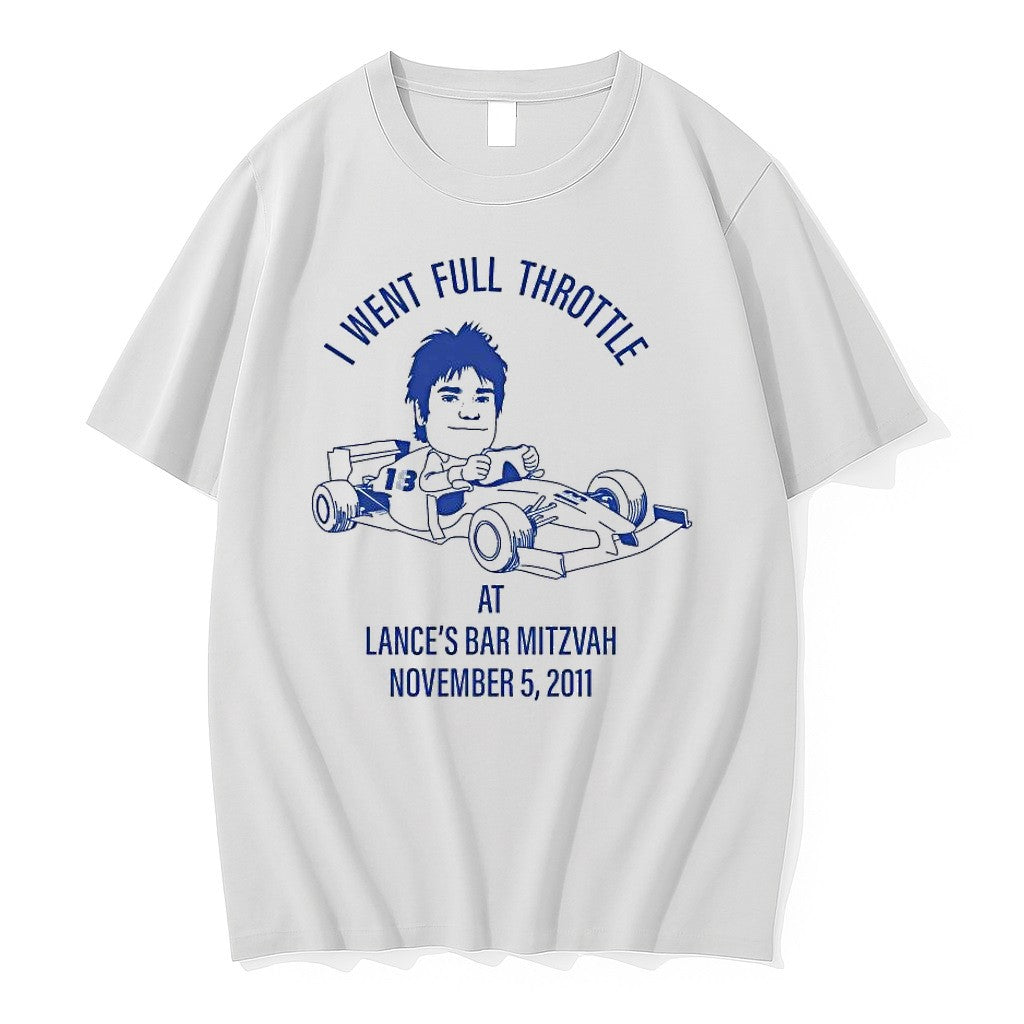 Official I Went Full Throttle Lances Bar Mitzvah 2011 - Adult & Kids T-Shirts, Sweatshirts & Hoodies apparel design preview 1