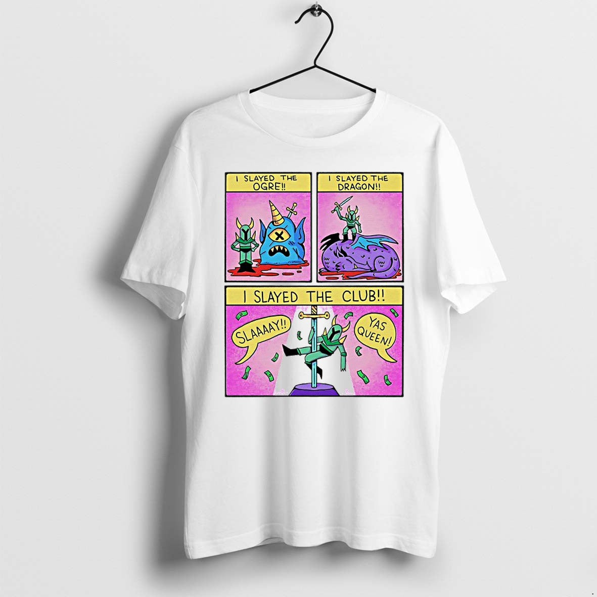 Official I Slayed The Ogre Dragon Club - Adult & Kids T-Shirts, Sweatshirts & Hoodies apparel design preview 1