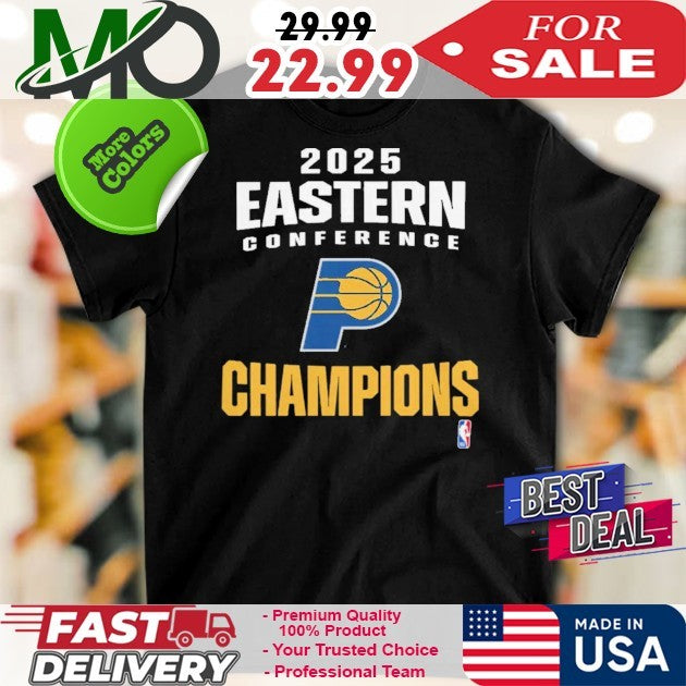 Indiana Pacers 2025 NBA Eastern Conference Champions - Adult & Kids T-Shirts, Sweatshirts & Hoodies apparel design preview 1
