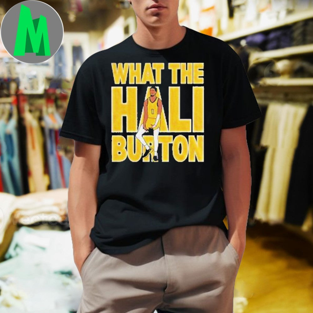 Indiana Pacers Tyrese Haliburton What The NBA Finals - Adult & Kids T-Shirts, Sweatshirts & Hoodies apparel design preview 1