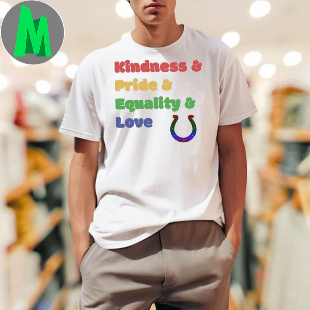 Indianapolis Colts Colorful LGBT - Adult & Kids T-Shirts, Sweatshirts & Hoodies apparel design preview 1