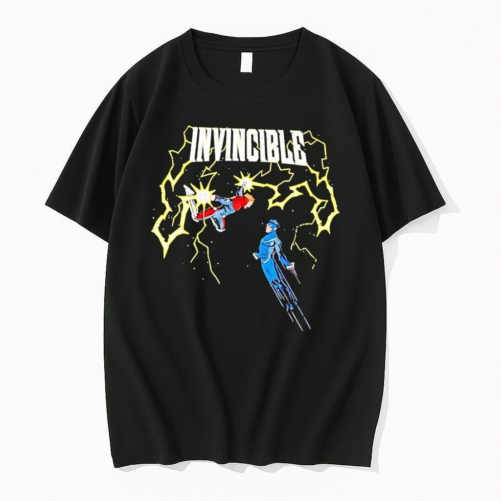 Official Invincible Vs Powerplex Black Jpg - Adult & Kids T-Shirts, Sweatshirts & Hoodies apparel design preview 1