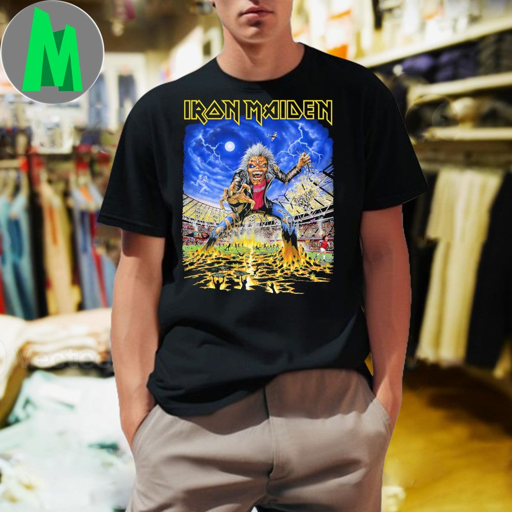 Iron Maiden Eddie Stadium Concert Graphic Band - Adult & Kids T-Shirts, Sweatshirts & Hoodies apparel design preview 1