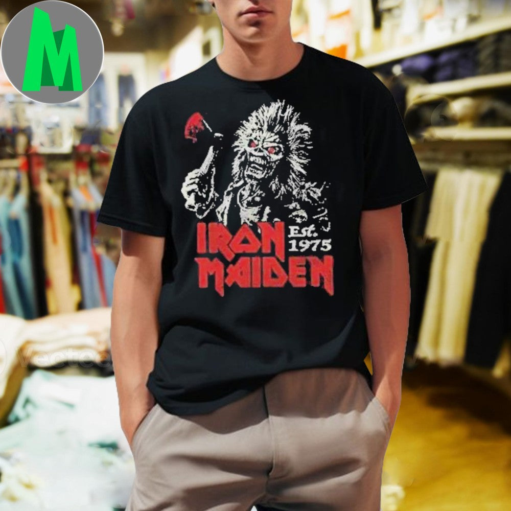 Iron Maiden Retro Eddie Run For Your Lives 2025 World - Adult & Kids T-Shirts, Sweatshirts & Hoodies apparel design preview 1