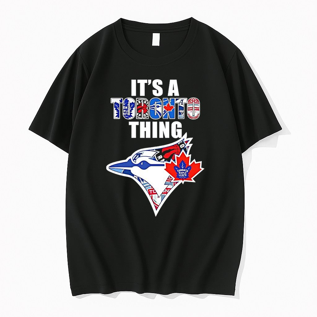 Official Its A Toronto Thing Blue Jays Raptors Maple - Adult & Kids T-Shirts, Sweatshirts & Hoodies apparel design preview 1
