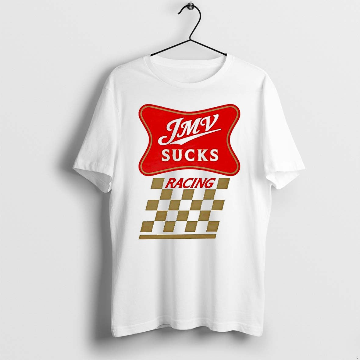 Official Jmv Sucks Racing Funny Parody Motorsports - Adult & Kids T-Shirts, Sweatshirts & Hoodies apparel design preview 1
