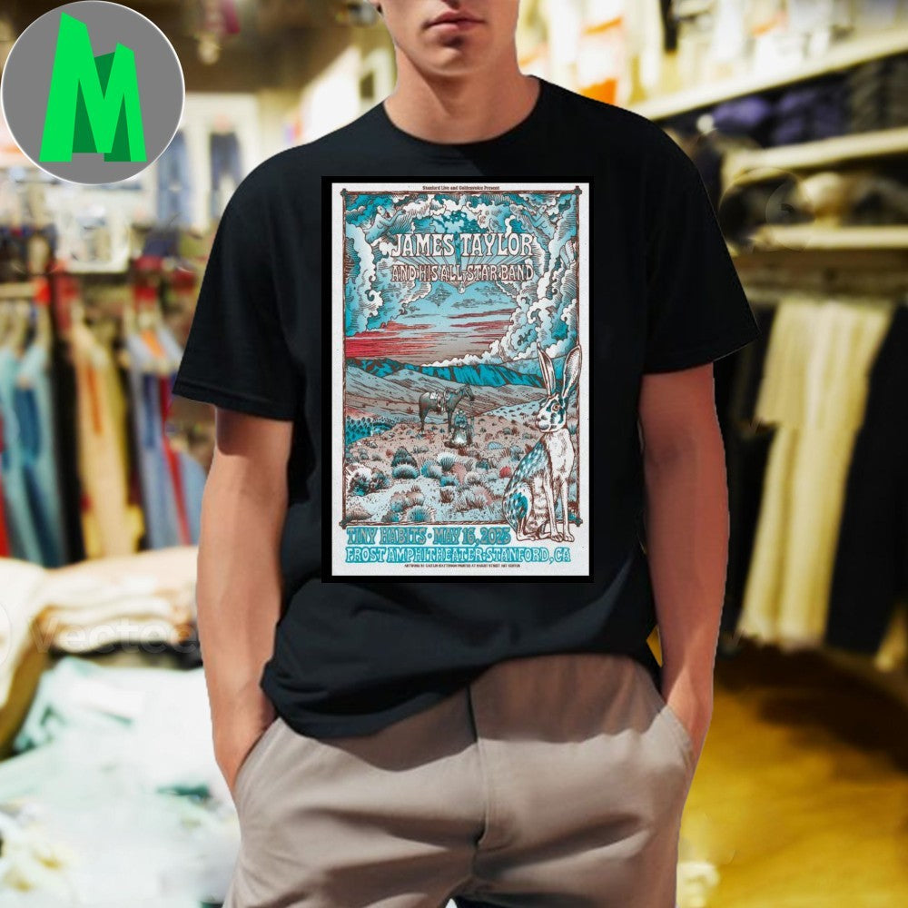 James Taylor And His All Star Band 2025 Concert - Adult & Kids T-Shirts, Sweatshirts & Hoodies apparel design preview 1