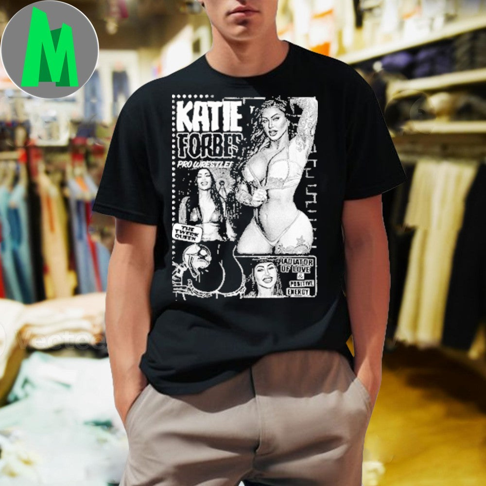 Katie Forbes Pro Wrestler Radiation of Love - Adult & Kids T-Shirts, Sweatshirts & Hoodies apparel design preview 1
