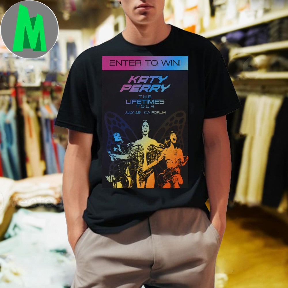 Katy Perry July 15 2025 The Kia Forum in Inglewood, - Adult & Kids T-Shirts, Sweatshirts & Hoodies apparel design preview 1