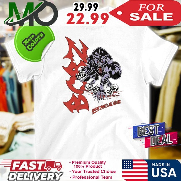 Khamzat Chimaev Wolf Skull Scary Look Violent - Adult & Kids T-Shirts, Sweatshirts & Hoodies apparel design preview 1