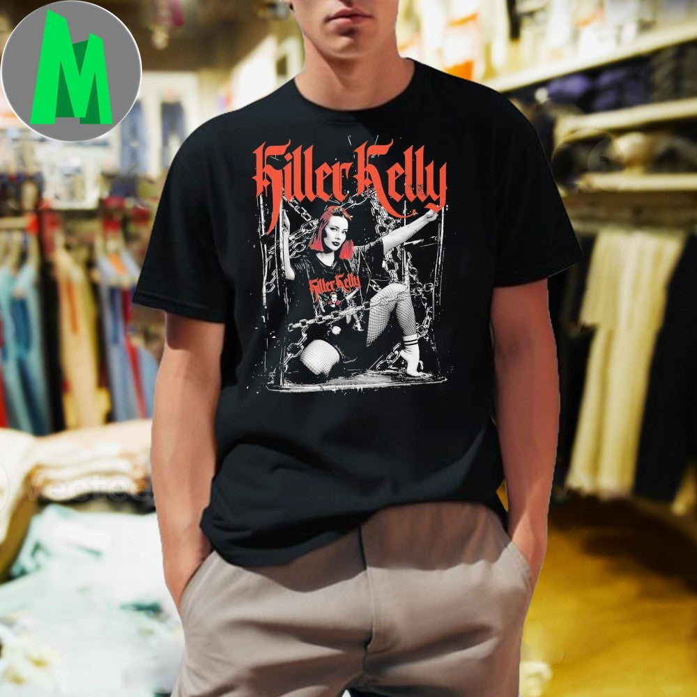 Killer Kelly Chained Wrestler Red Hair Graphic - Adult & Kids T-Shirts, Sweatshirts & Hoodies apparel design preview 1
