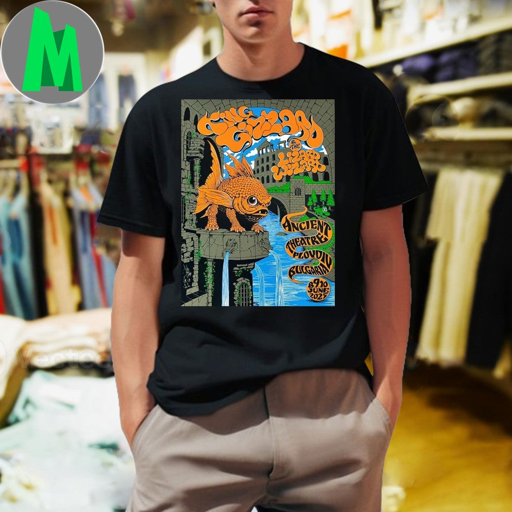 King Gizzard At Ancient Theatre In Plovdiv Bulgaria - Adult & Kids T-Shirts, Sweatshirts & Hoodies apparel design preview 1