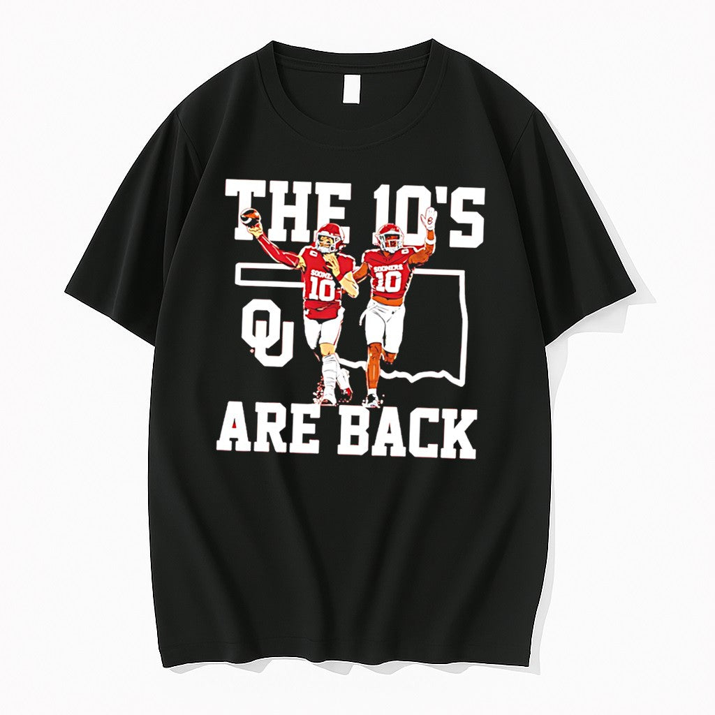 Official Kip Lewis And John Mateer The 10s Are Back - Adult & Kids T-Shirts, Sweatshirts & Hoodies apparel design preview 1
