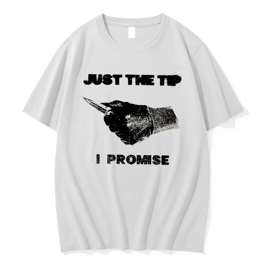Official Knife Sharp Just The Tip I Promise Jpg - Adult & Kids T-Shirts, Sweatshirts & Hoodies apparel design preview 1