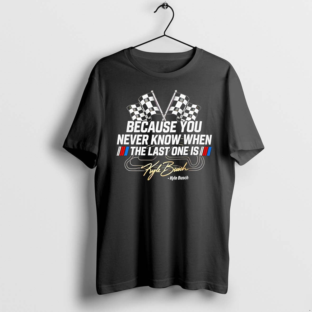 Official Kyle Busch Memorial Nascar Rowdy Nation - Adult & Kids T-Shirts, Sweatshirts & Hoodies apparel design preview 1