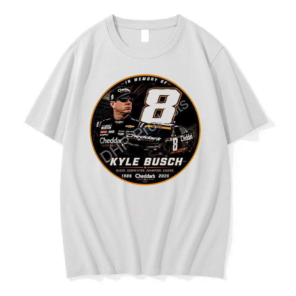 Official Kyle Busch Number 8 Tribute Racer Competitor - Adult & Kids T-Shirts, Sweatshirts & Hoodies apparel design preview 1