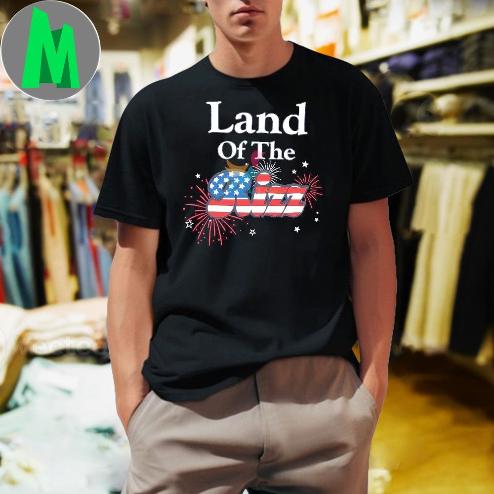 Land Of The Rizz Funny Patriotic Fourth July Meme - Adult & Kids T-Shirts, Sweatshirts & Hoodies apparel design preview 1