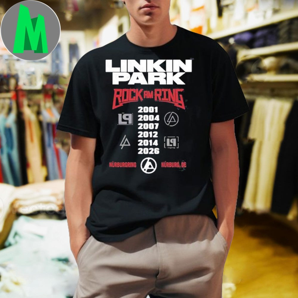 Linkin Park Rock Am Ring 2026 Nürburgring Germany - Adult & Kids T-Shirts, Sweatshirts & Hoodies apparel design preview 1